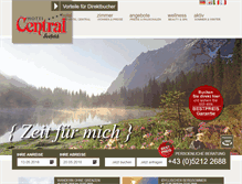 Tablet Screenshot of central-seefeld.at